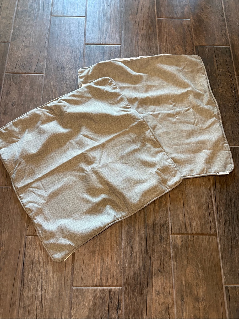 Neutral Taupe Pillow Shams - Unbranded Home Bedding Pair